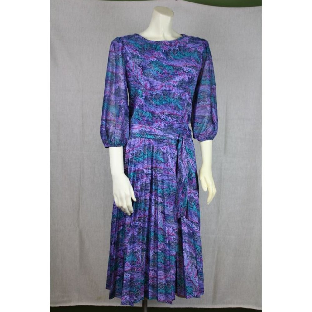 80's vintage purple dress